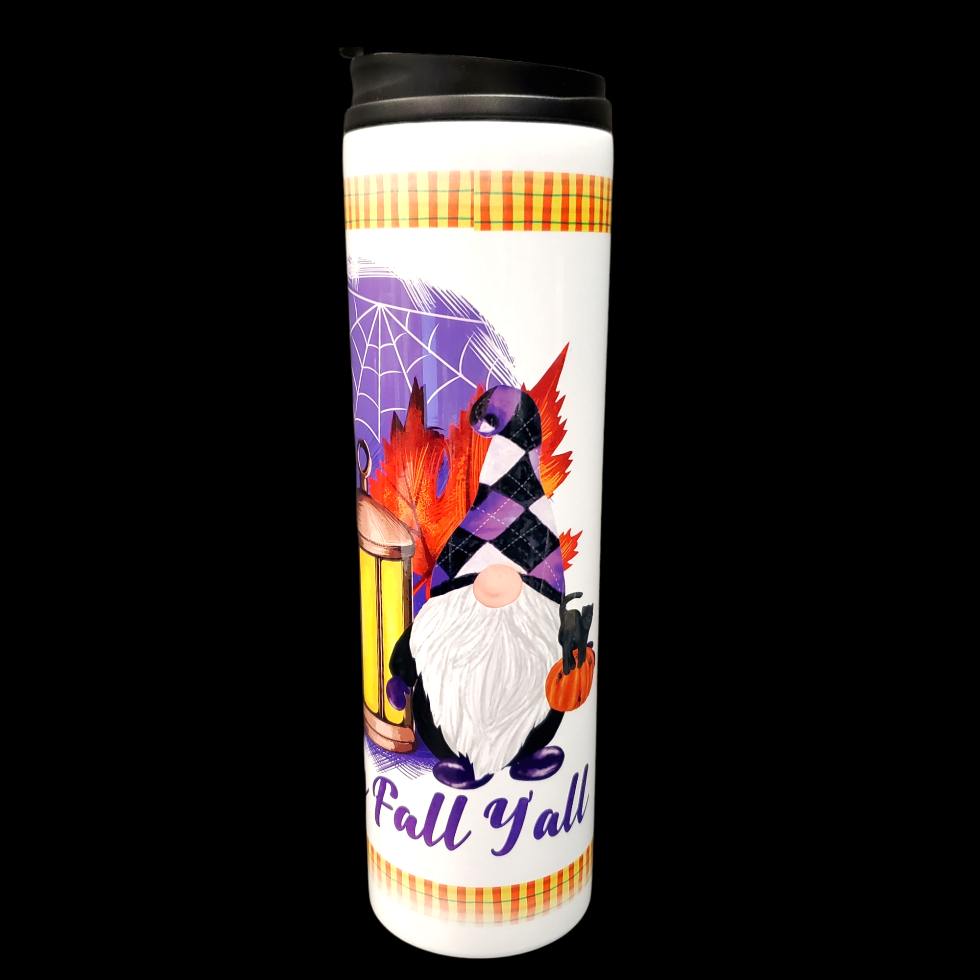 Happy Fall Y'all Gnome Tumbler